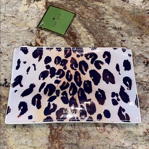 Kate Spade Leopard Pencil Pouch - Picture 3 of 7